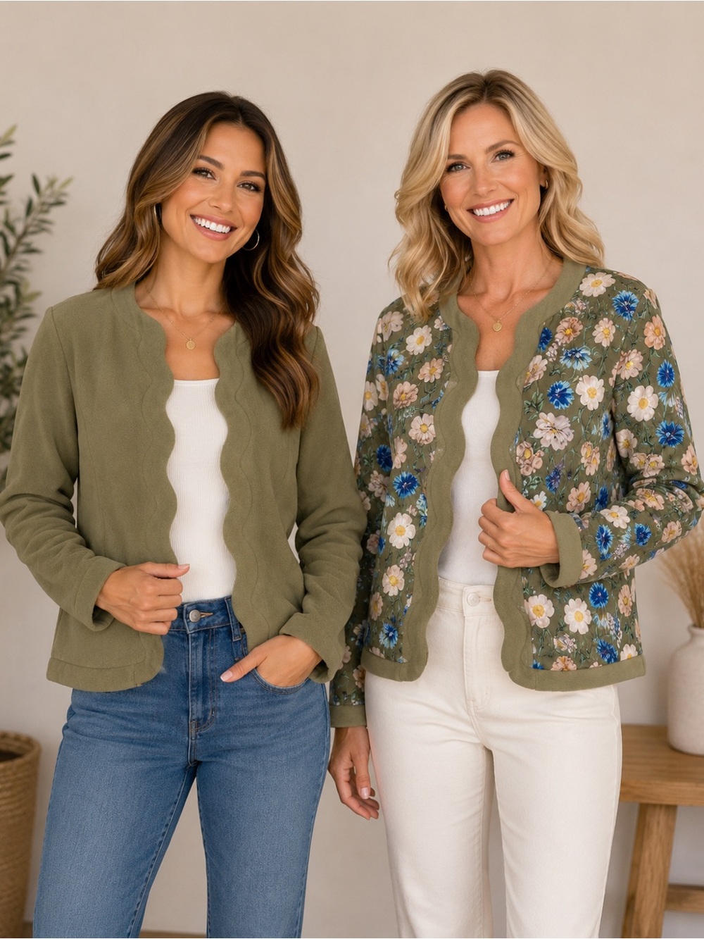 🌸 reversible floral jacket ,Two Looks in One! 🌸